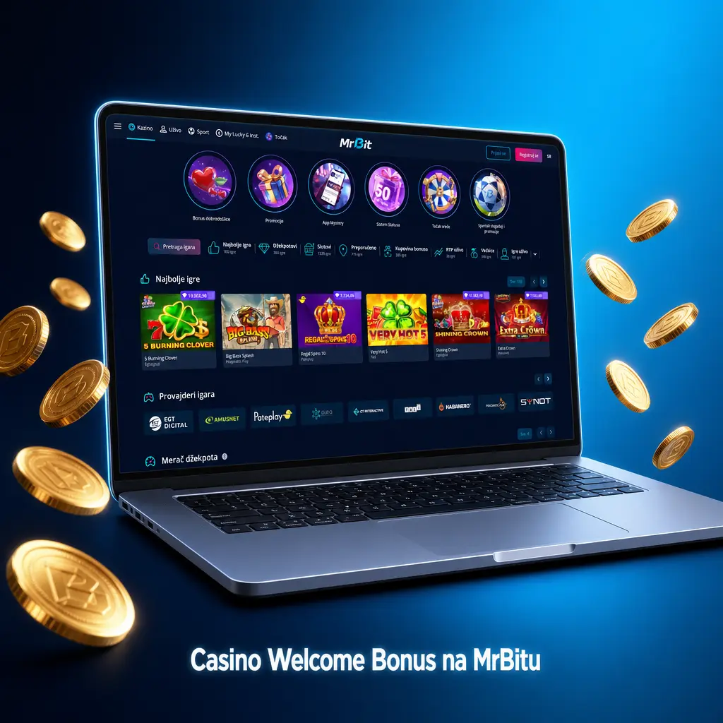 MrBit casino welcome bonus: 100% do 100 EUR i 100 besplatnih spinova za nove igrače iz Srbije