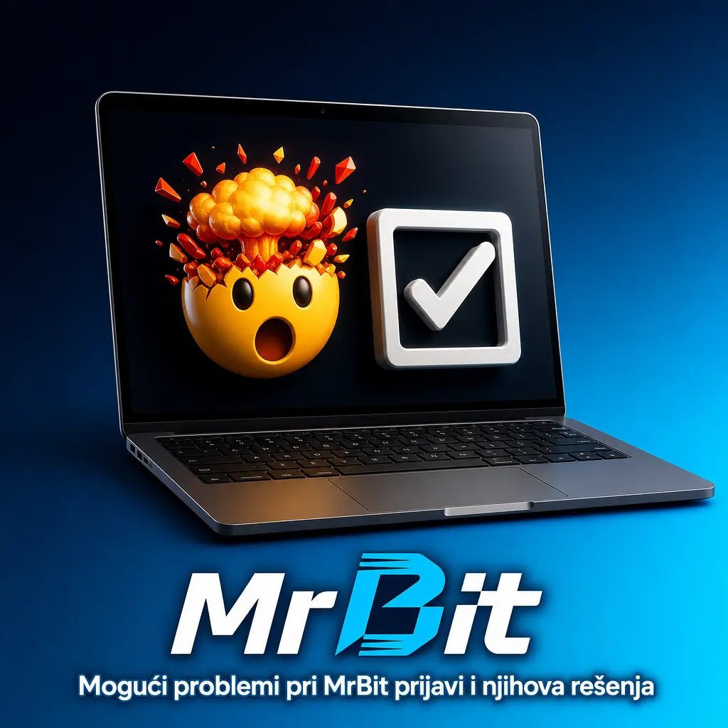 Rešenja za česte probleme pri MrBit prijavi: lozinka, zaključan nalog, verifikacija, keš i internet konekcija.