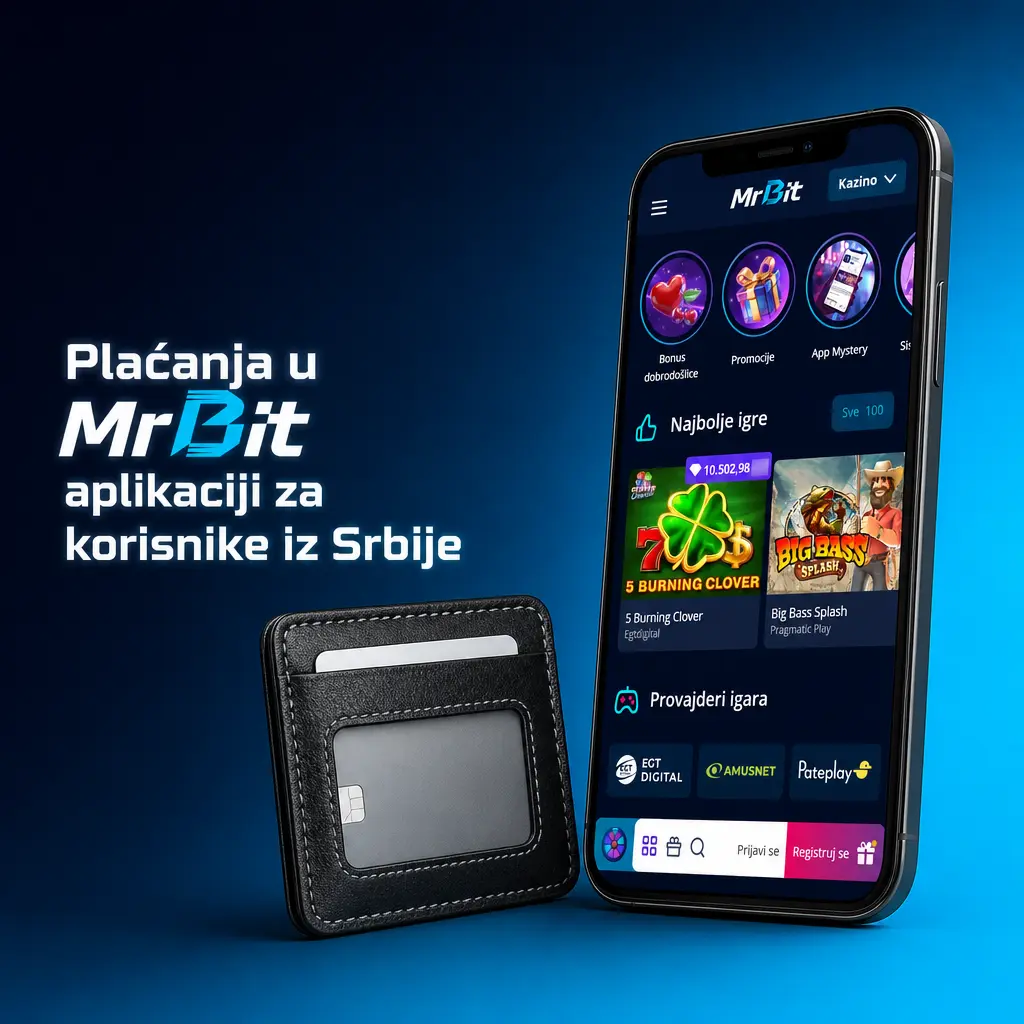 Prikaz metoda plaćanja u MrBit aplikaciji za korisnike iz Srbije: AirCash, Apple Pay, bankovni transfer, Visa, Mastercard i EasyPay.