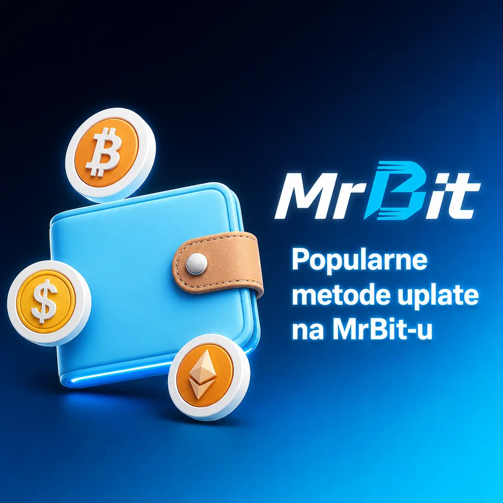 Popularne metode uplate na MrBit-u: AirCash, Apple Pay, bankovni transfer, Visa, Mastercard, Cashterminal i EasyPay.